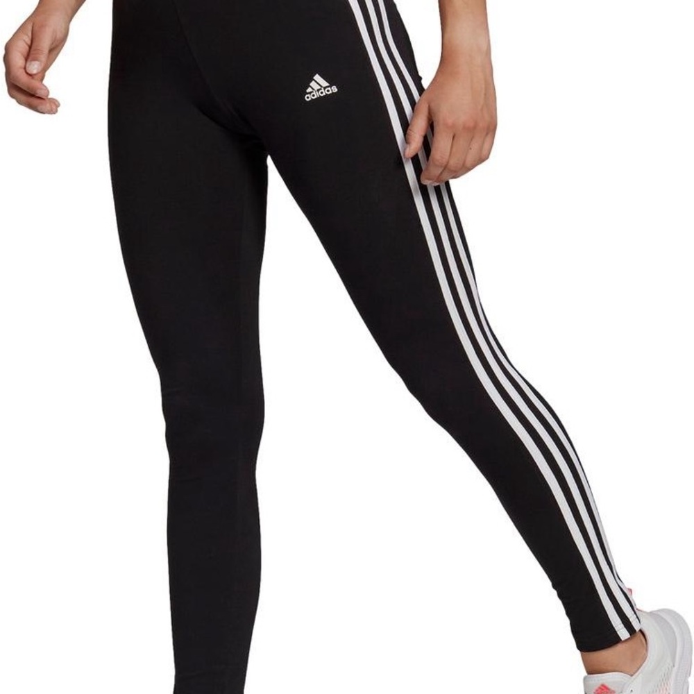 Adidas Black Pants with White Accents